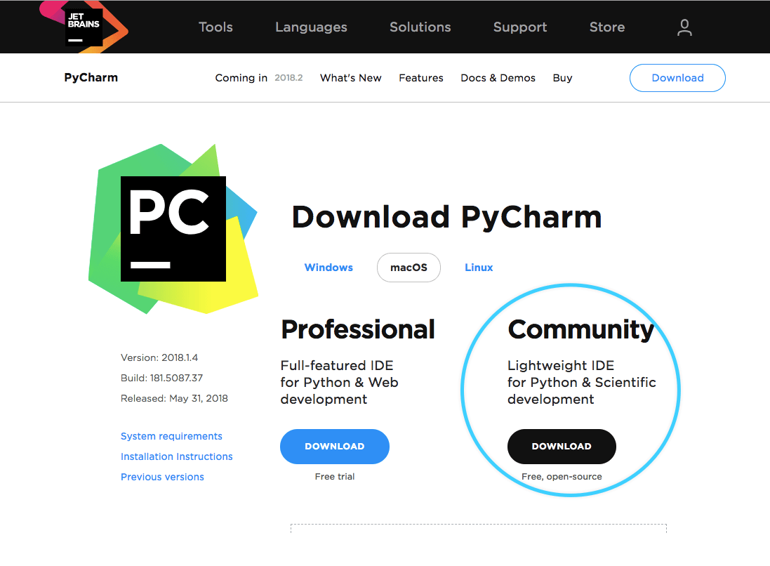 pycharm community download